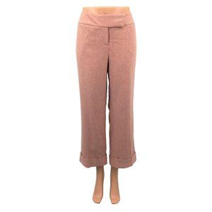 Ann Taylor Hampton Fit Pants Size 10 Pink Herringbone